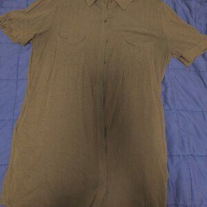 Olive Green Shirt Dress